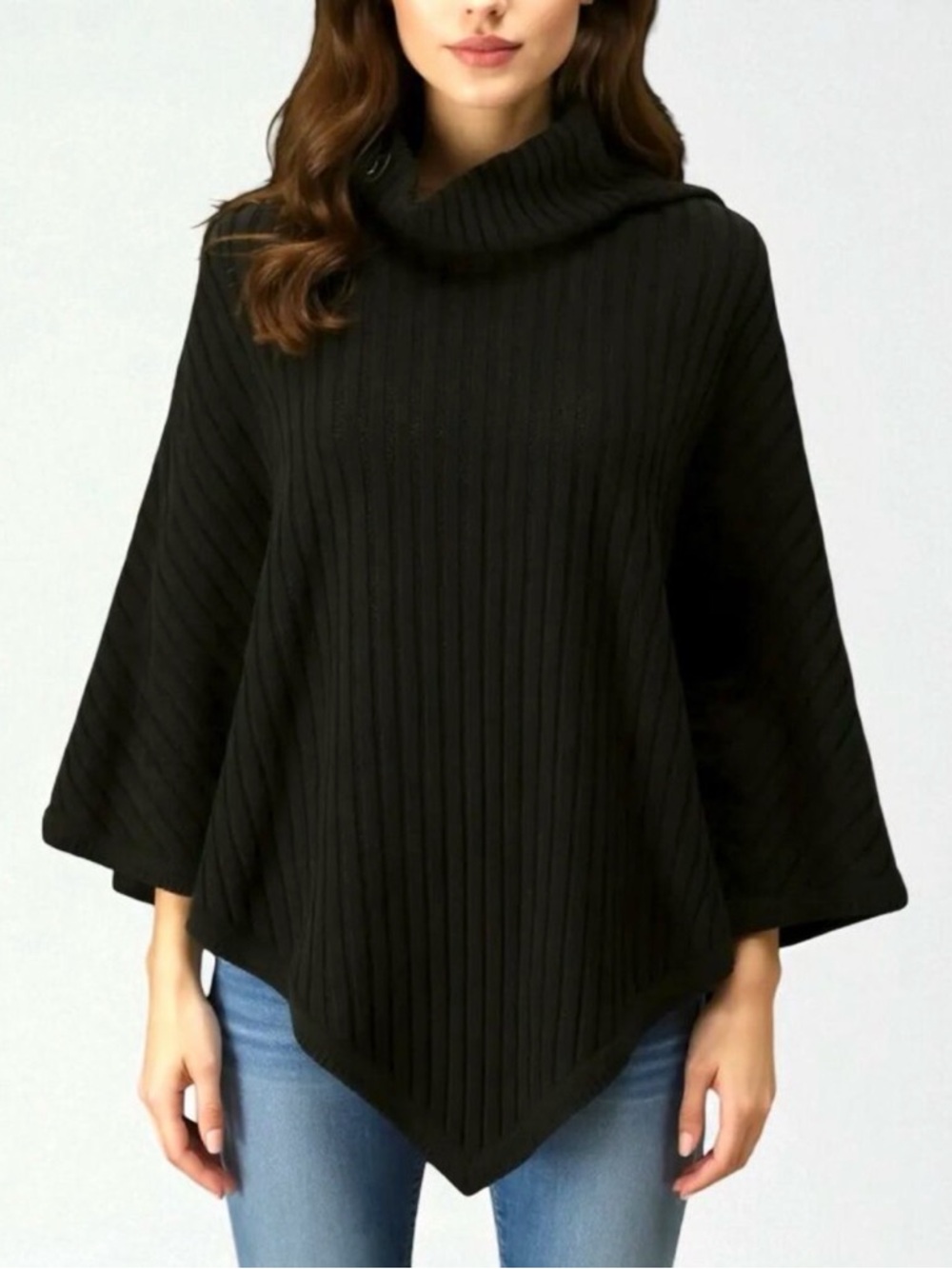 Michael Kors Turtleneck Sweater Poncho - detachable neck, never worn